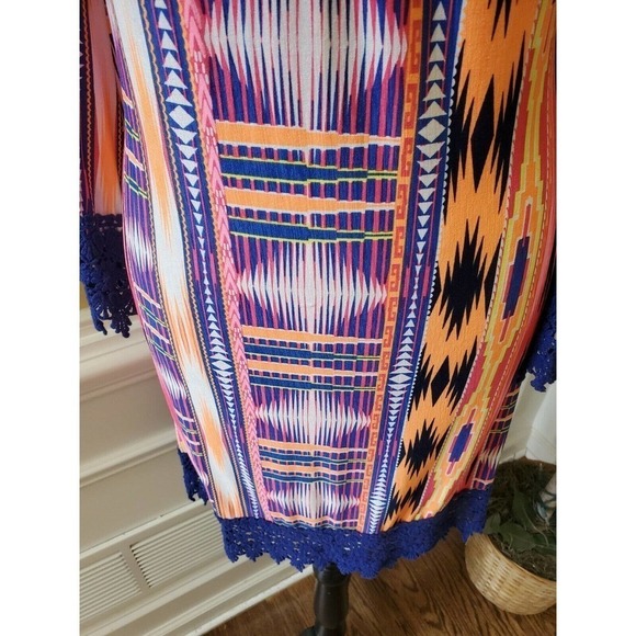 2B Together Boho Lace Trim Dress Sz SM - Picture 3 of 11